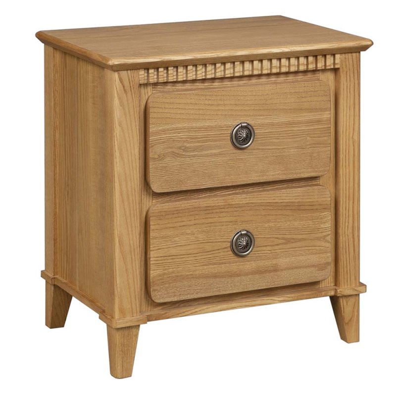 Marla 2 Drawer Bedside Locker Oak