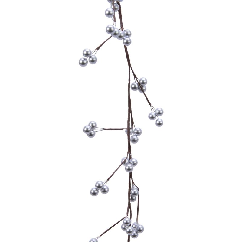 Silver Berry Garland 4.25ft/130cm