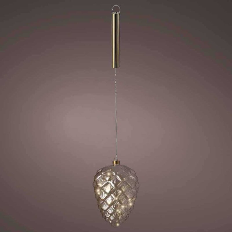Micro Pinecone Amber 21cm Warm White 