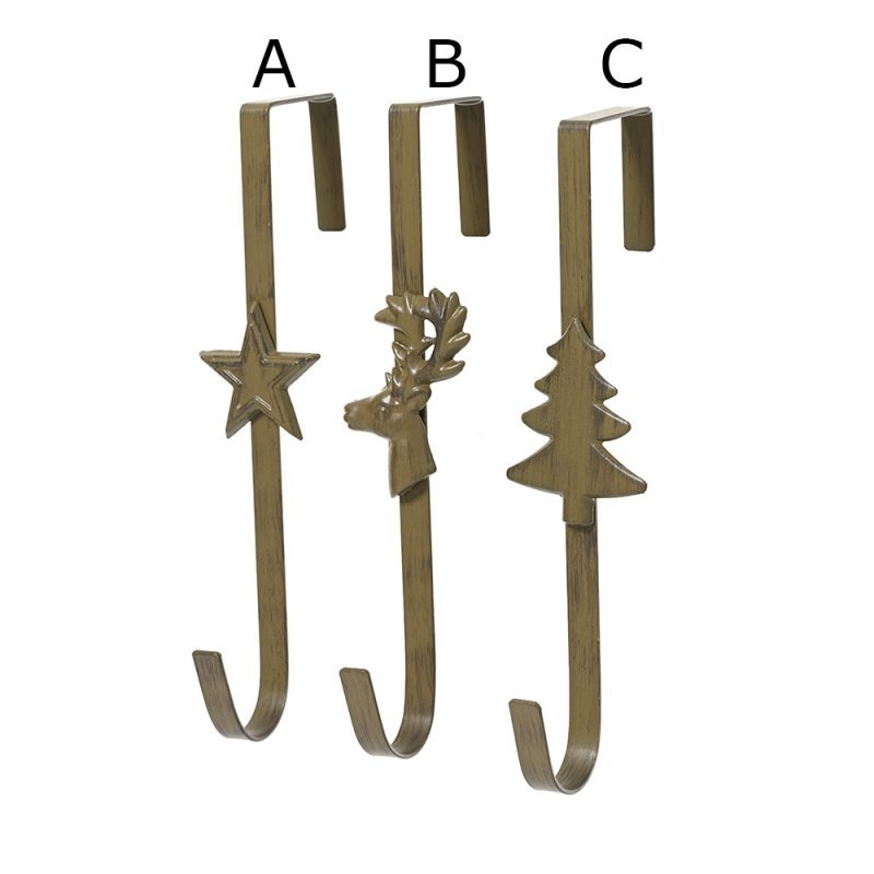 Iron Wreath Holder Brown 29cm (Choice of 3)