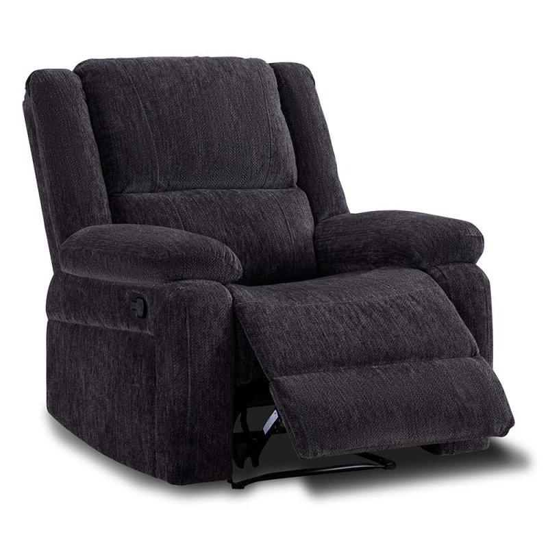 Fremantle Manual Reclining Armchair Fabric Charcoal