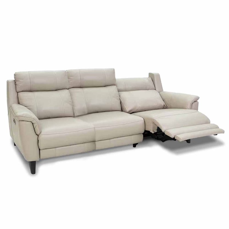 Lorenzo 3.5 Seater Electric Reclining Sofa Leather NW 