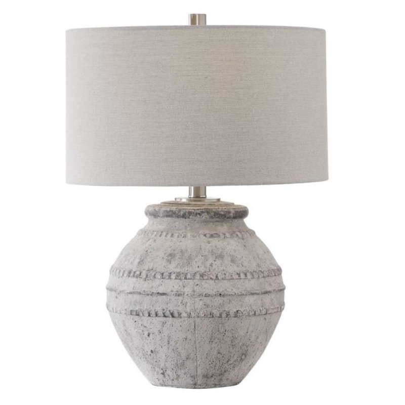 Mindy Brownes Montsant Table Lamp Stone Base with Linen Shade