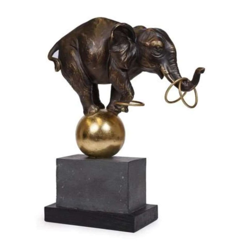 Mindy Brownes Elephant at Play Brass Sculpture 
