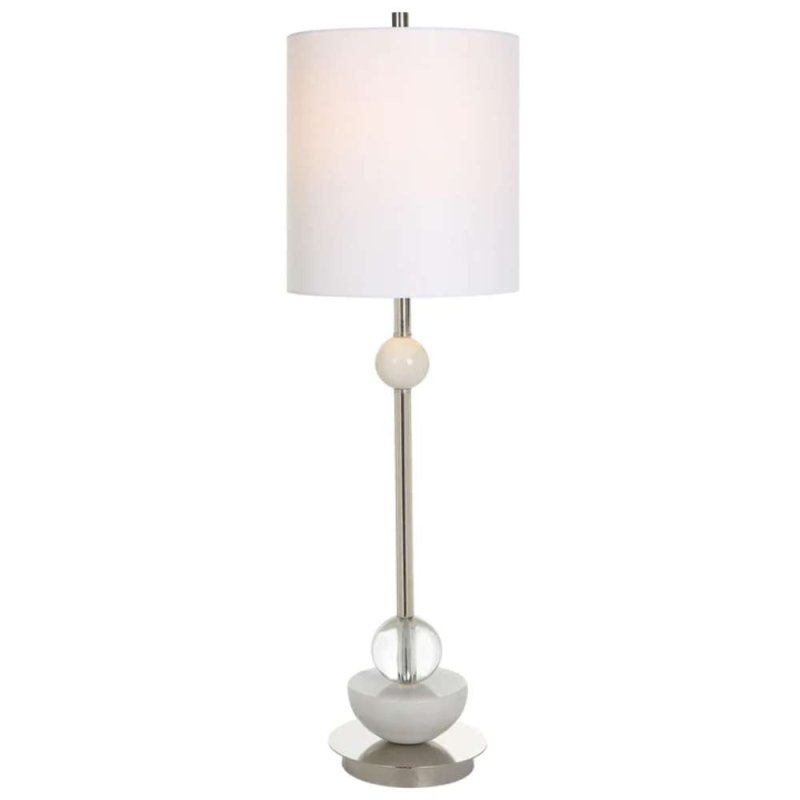 Mindy Brownes Exposition Buffet Table Lamp White Shade