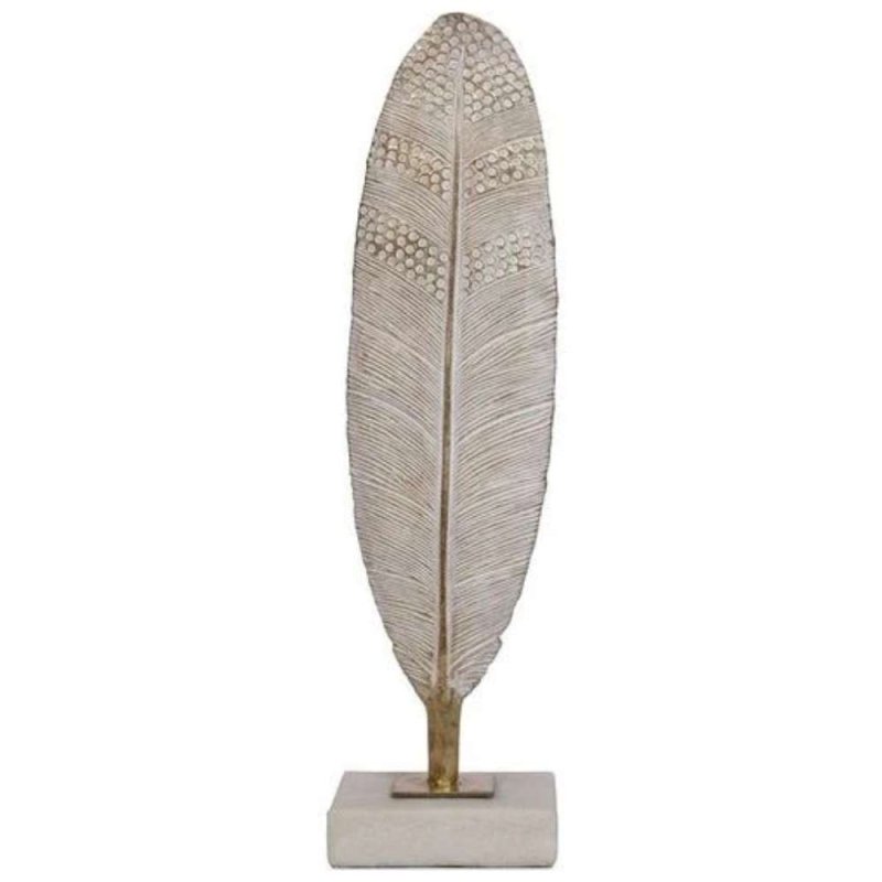 Mindy Brownes Feather Sculpture Light Grey (Set of 2) 
