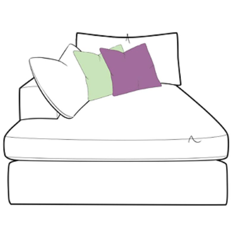 Marianna Modular Chaise Arm LHF Fabric Aquaclean Dune