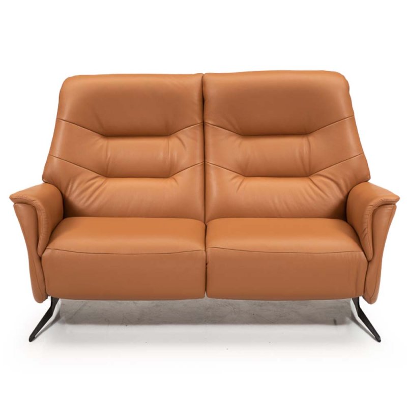 Hjort Knudsen Peterson 2 Seater Manual Reclining Sofa Soleda Leather 