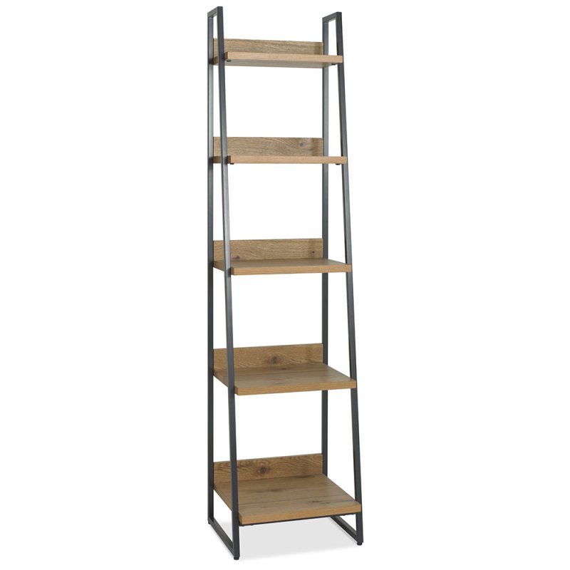 Khan Narrow Bookcase Rustic Oak