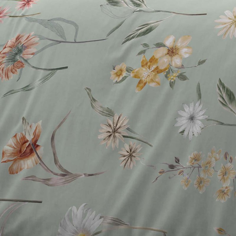 Appletree Verity Duvet Cover Set Double Green