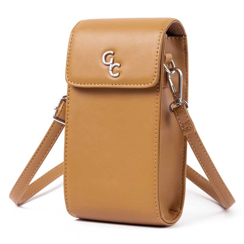 Galway Crystal Mini Crossbody Bag Tan