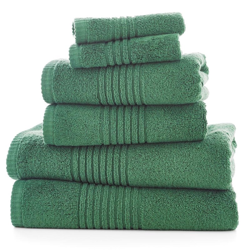 Deyongs Quik Dri Facecloth Green (Pack of 4)