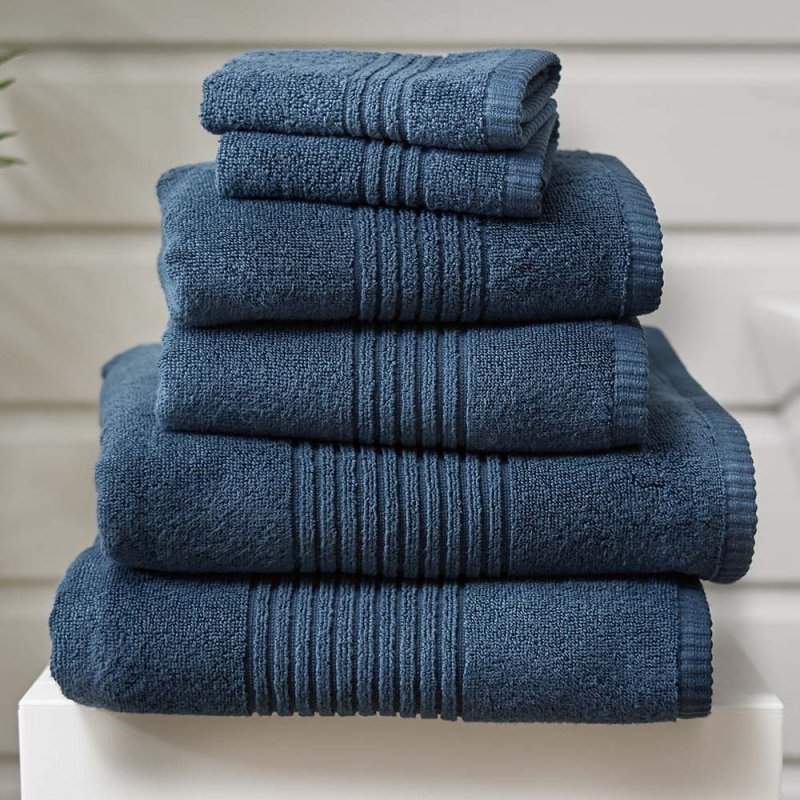 Deyongs Quik Dri Facecloth Denim (Pack of 4) Lifestyle