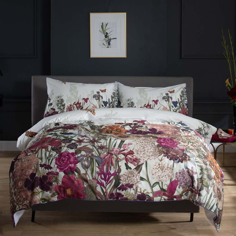 The Lyndon Company Tivoli Reversible Single Duvet Cover Set Multicoloured