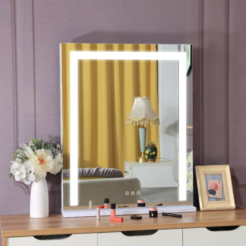 Hollywood Landscape Mirror With LED Lights Lifestyle 1
