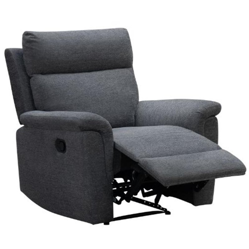 Austin Manual Reclining Armchair Fabric Grey