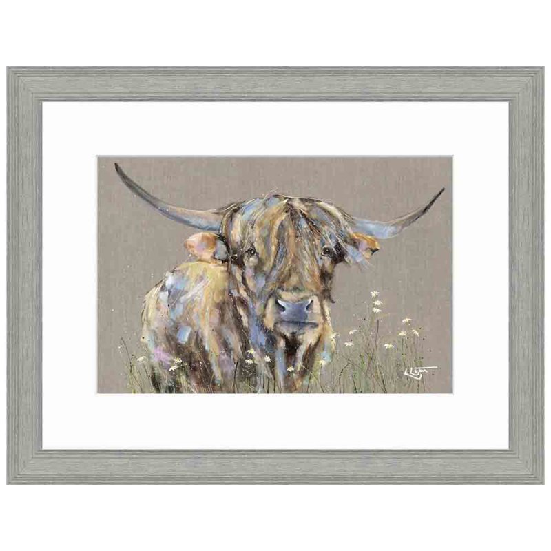 Artko Daisy Daisy 45cm x 35cm Picture By Louise Luton With Grey Frame 