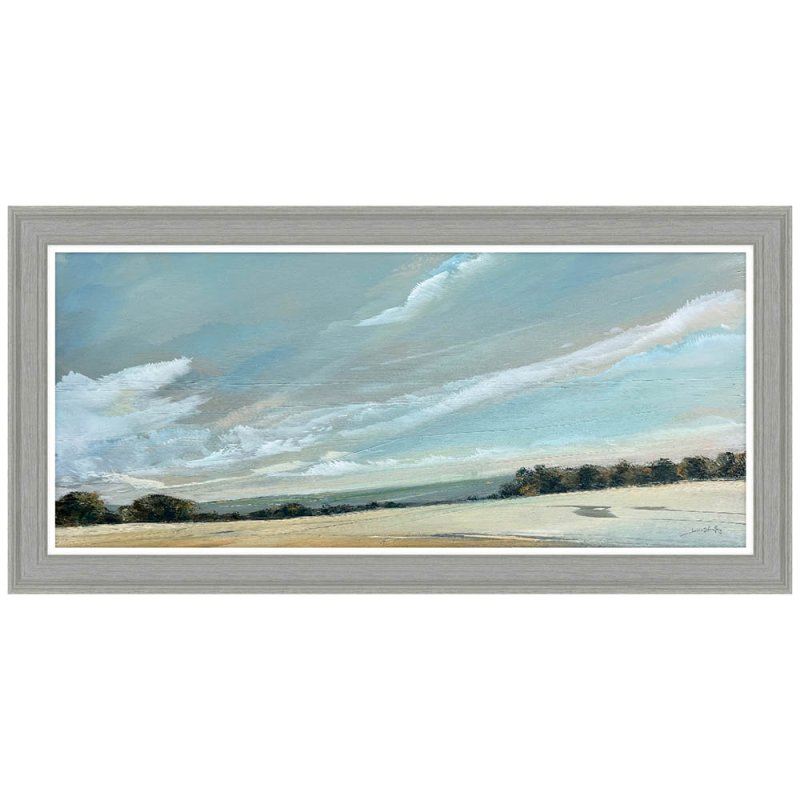 Artko South Downs Way 109cm x 54cm Picture By Jane Skingley With Grey Frame