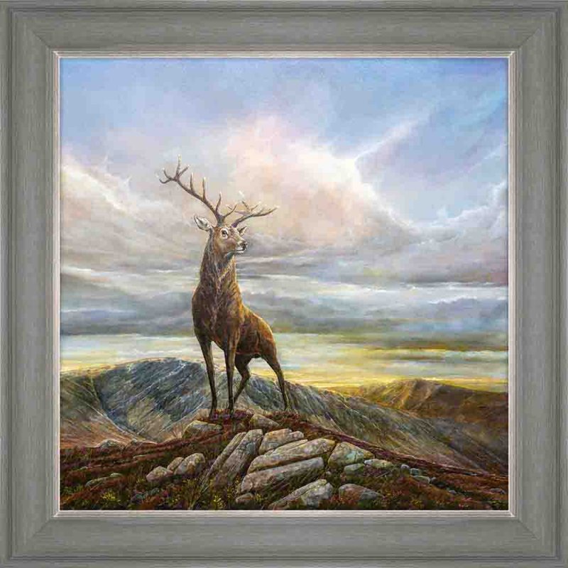 Artko The Monarch 96cm x 96cm Picture By Chris Sharp With Grey Frame 