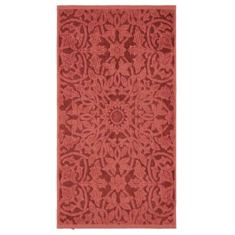  Morris & Co St James Hand Towel Red Flat