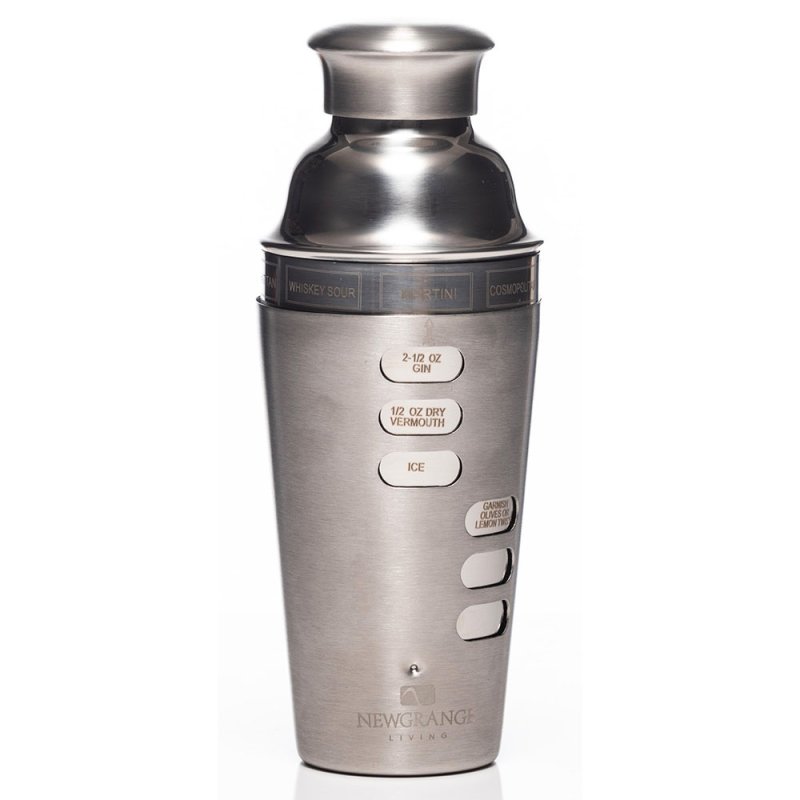 Newgrange Living Cocktail Shaker With Recipes Stainless Steel