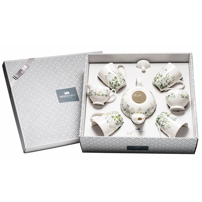 Newgrange Living Floral Bone China Tea Set Green 