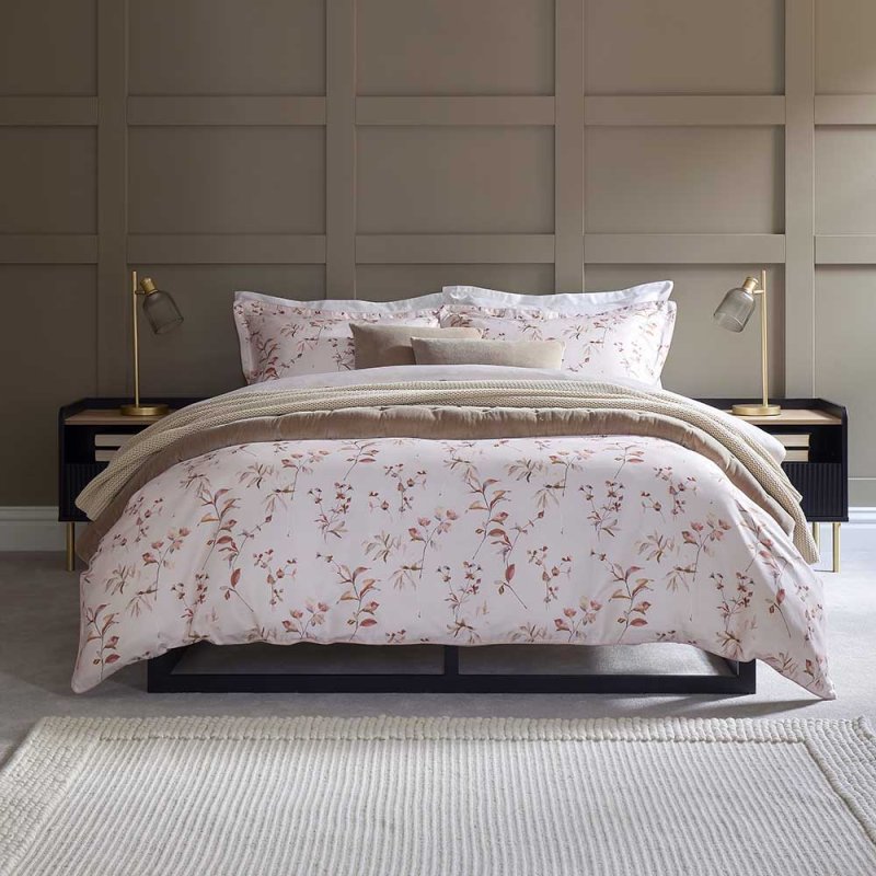 Christy's Hampton Reversible Single Duvet Cover Set Rose 