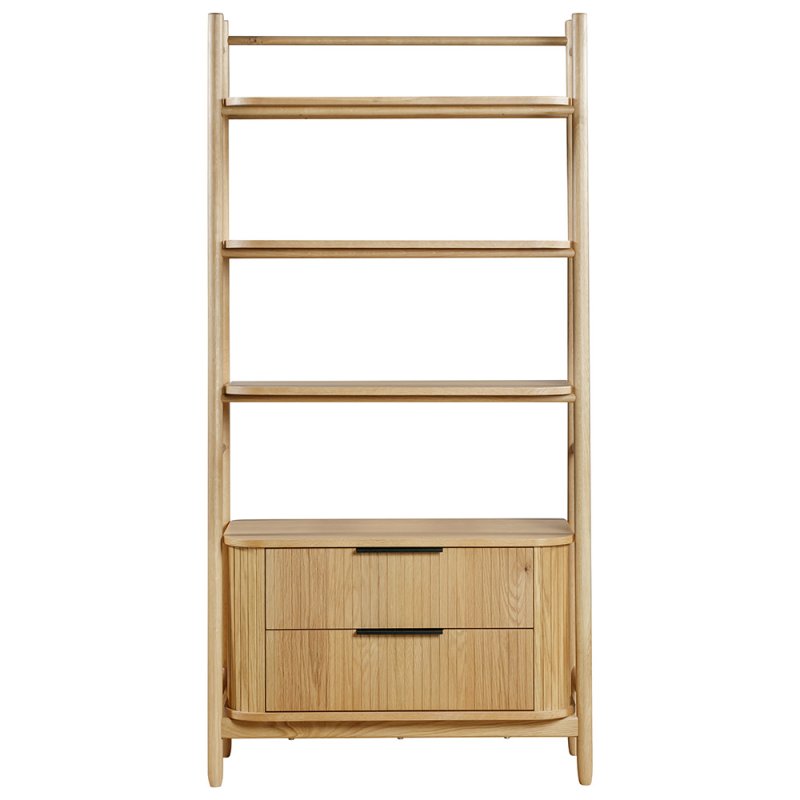 Vincent 2 Drawer Bookcase Oak