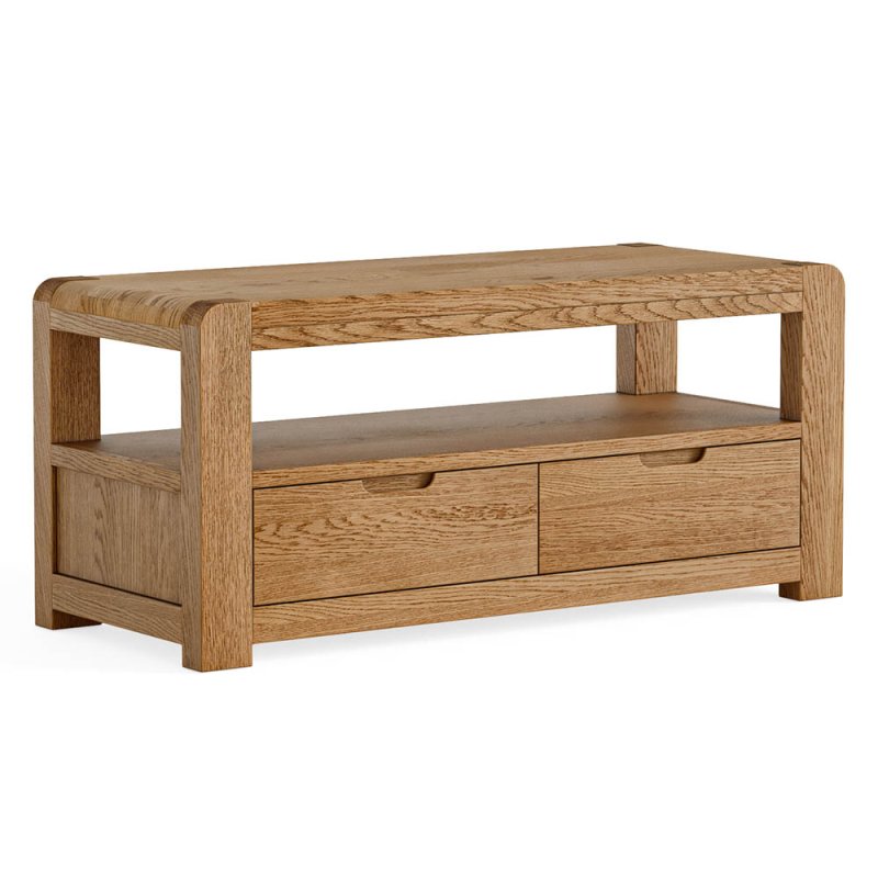 Ellie 2 Drawer TV/Entertainment Unit Oak