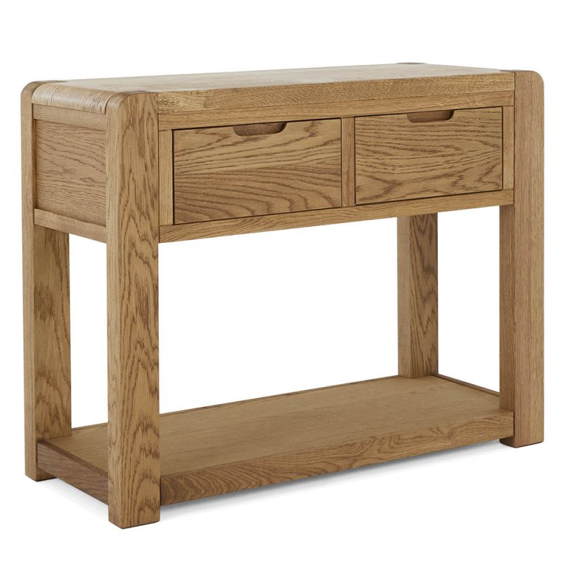 Ellie 2 Drawer Console Table Oak