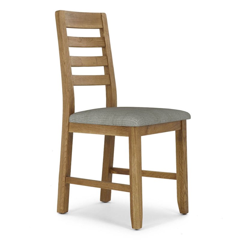 Ellie Dining Chair with Fabric Seat Pad Linen