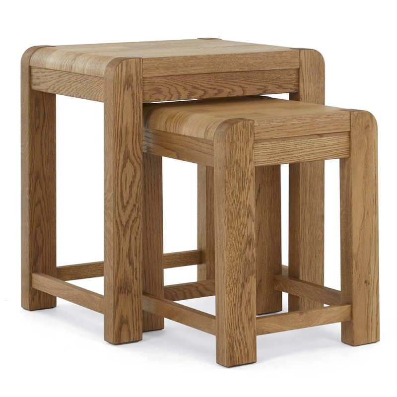 Ellie Nest Of Tables (Set Of 2) Oak