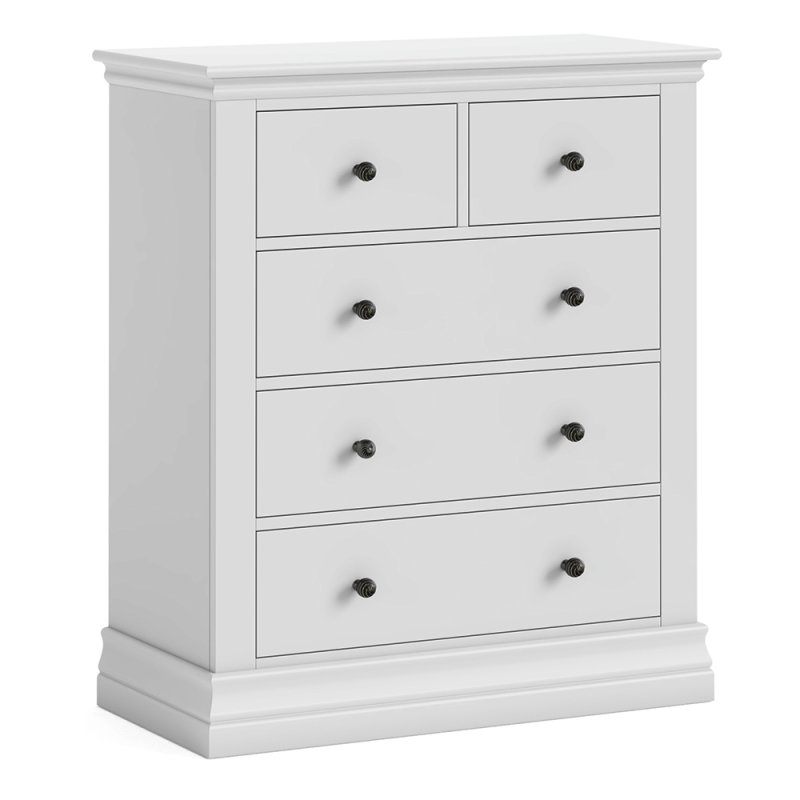 Lille 2 + 3 Drawer Chest Of Drawers White