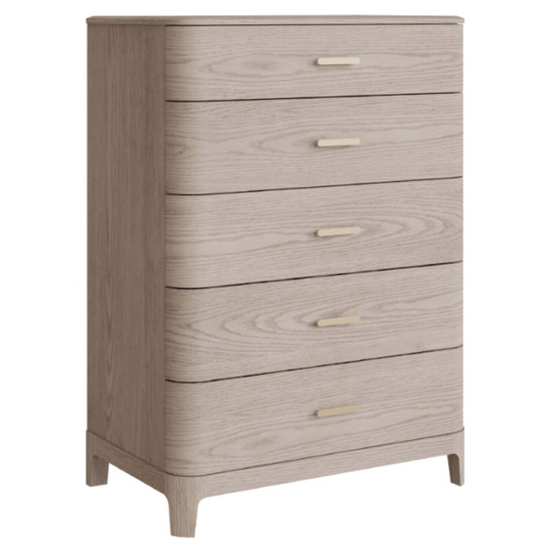 Emile 5 Drawer Tallboy Cream