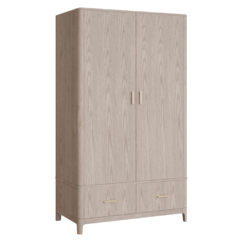 Emile 2 Door & 2 Drawer Wardrobe Cream