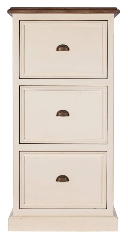 Cape Cod Painted 3 Drawer Filing Cabinet