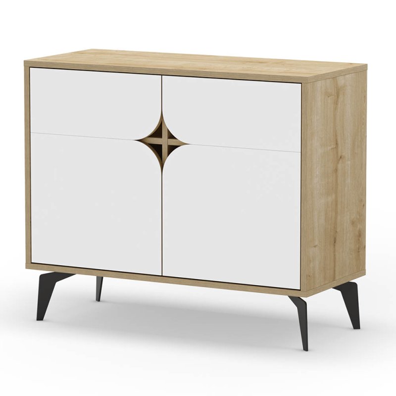 Nolan 2 Door Sideboard Oak & White