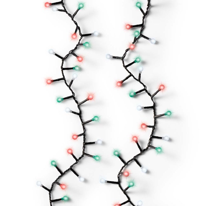 LED Compact Twinkle Cherry Lights 1100cm Multicoloured