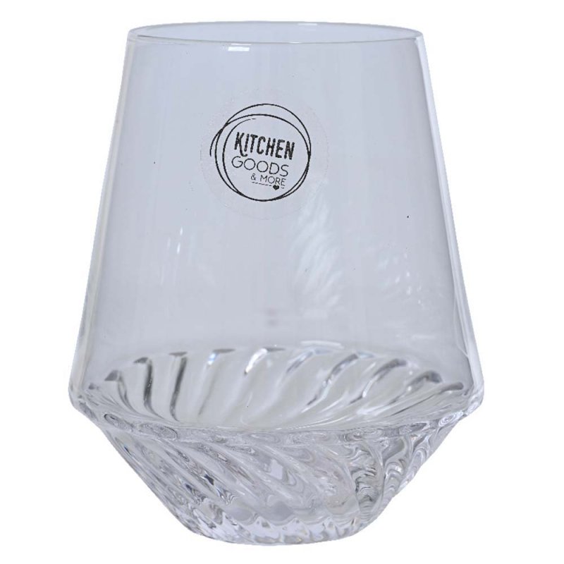 Swirl Tumbler Clear 12.5cm