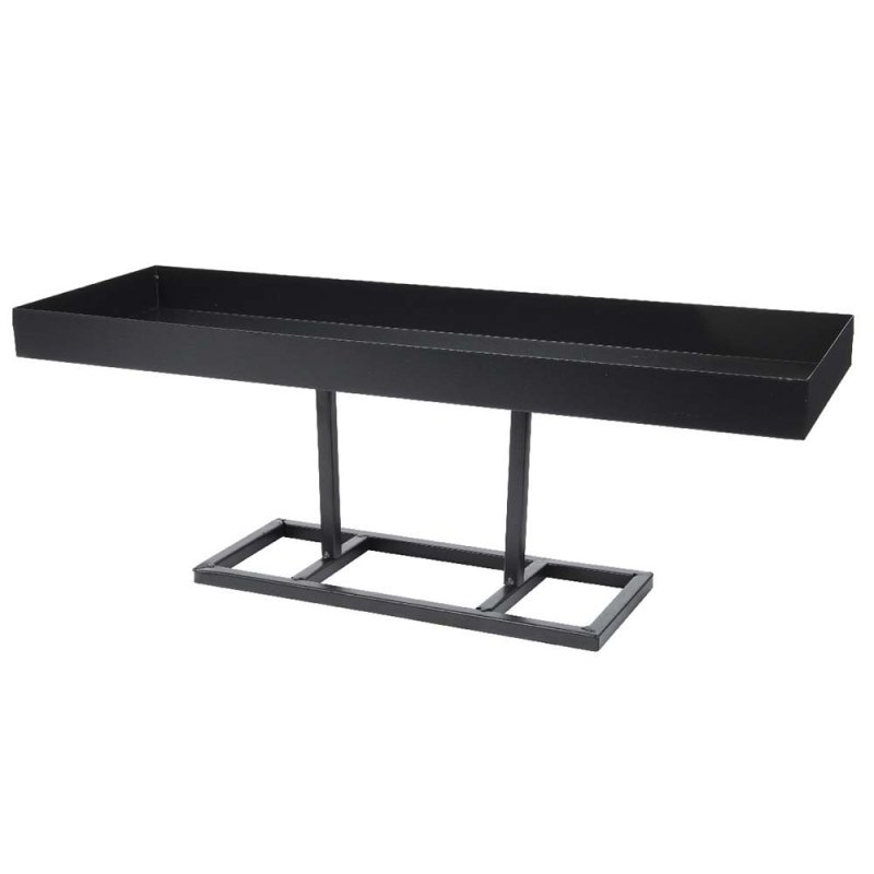Rectangular Iron Plate Black 47cm x 15cm