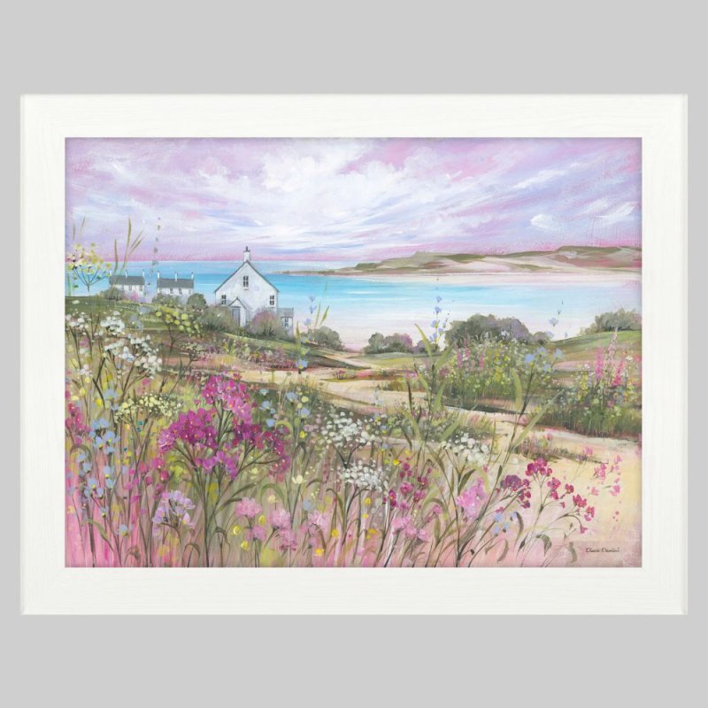 Artko View Of The Dunes 91cm x 71cm Picture By Diane Demirci With White Frame