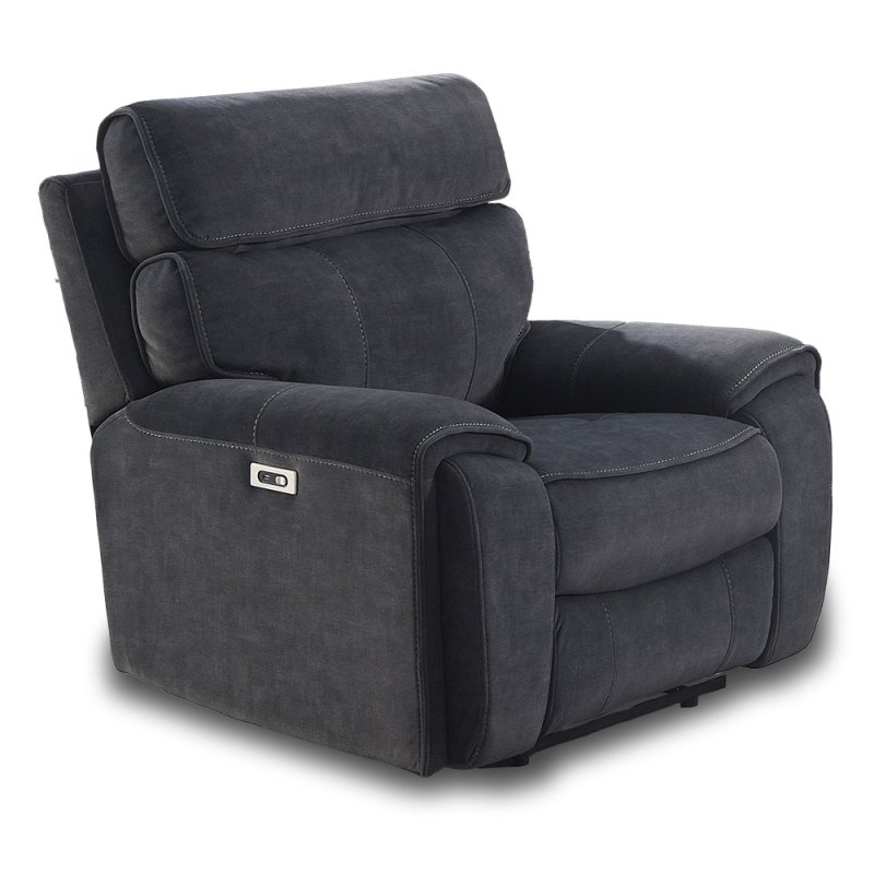 Huntsville Electric Reclining Armchair Fabric Grey