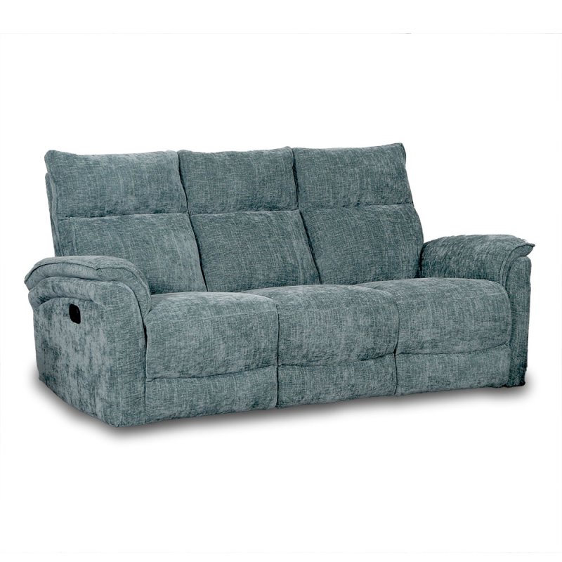 Allegra 3 Seater Manual Reclining Sofa Fabric Green