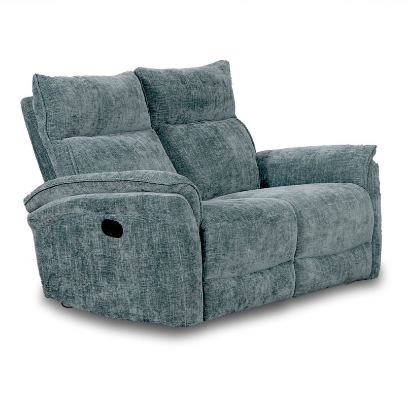 Allegra 2 Seater Manual Reclining Sofa Fabric Green