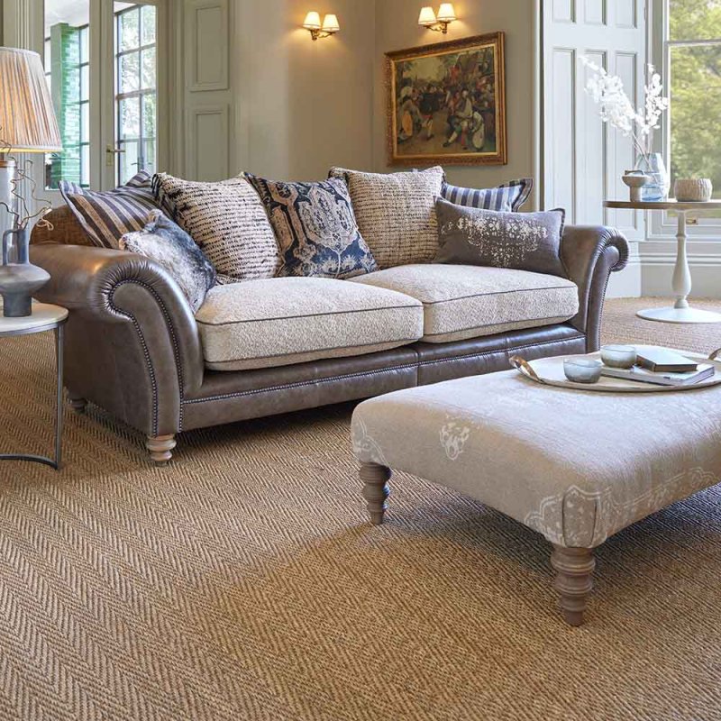 TETRAD Ruben Seater Sofa Leather Fabric Meubles