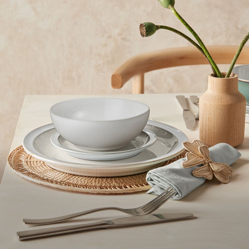 Dinnerware Denby Linen Set Denby Pottery Denby Natural Canvas 16