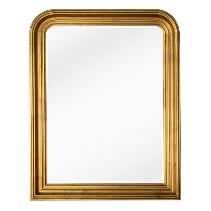 MINDY BROWNES Isla Rectangular Overmantle Wall Mirror Gold