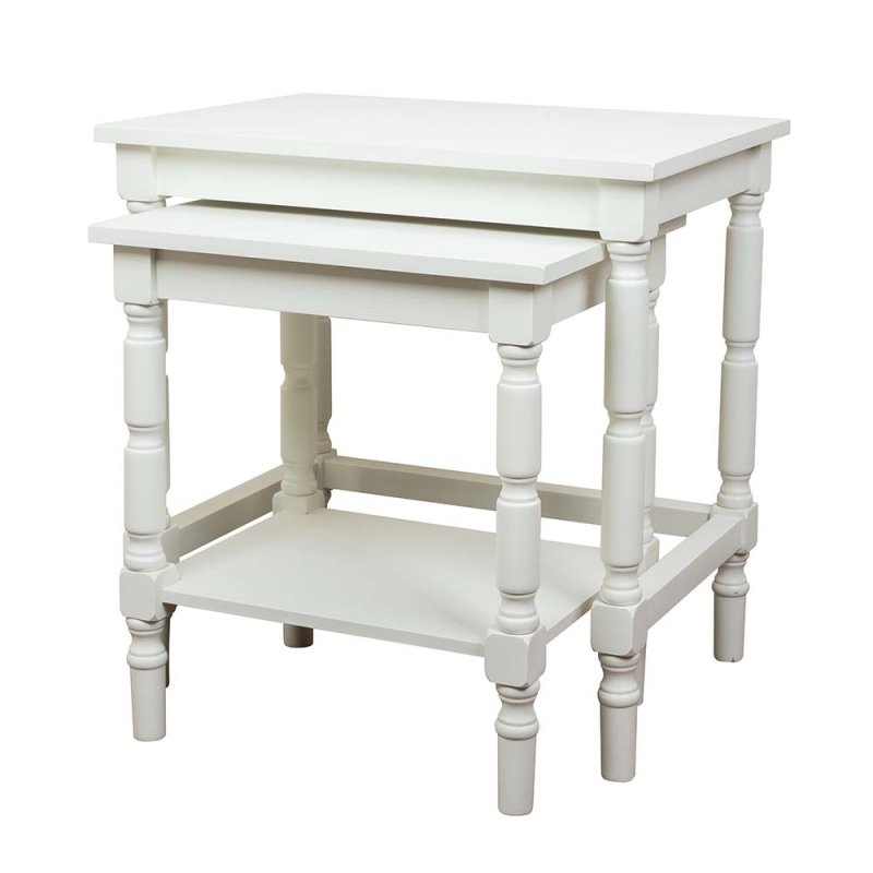 Ainsley Nest Of Tables White (Set Of 2)