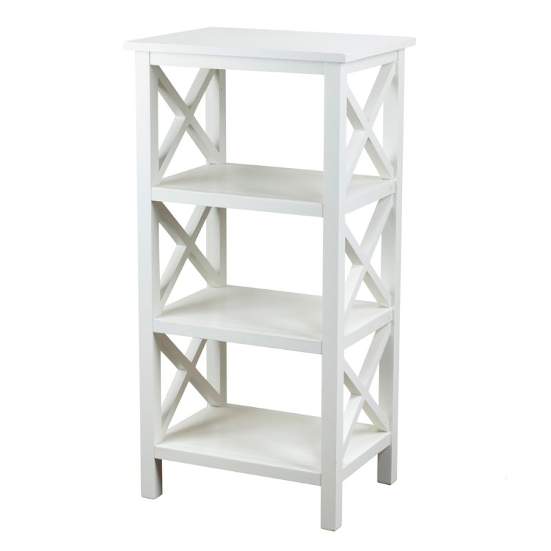 Rena Narrow Bookcase White