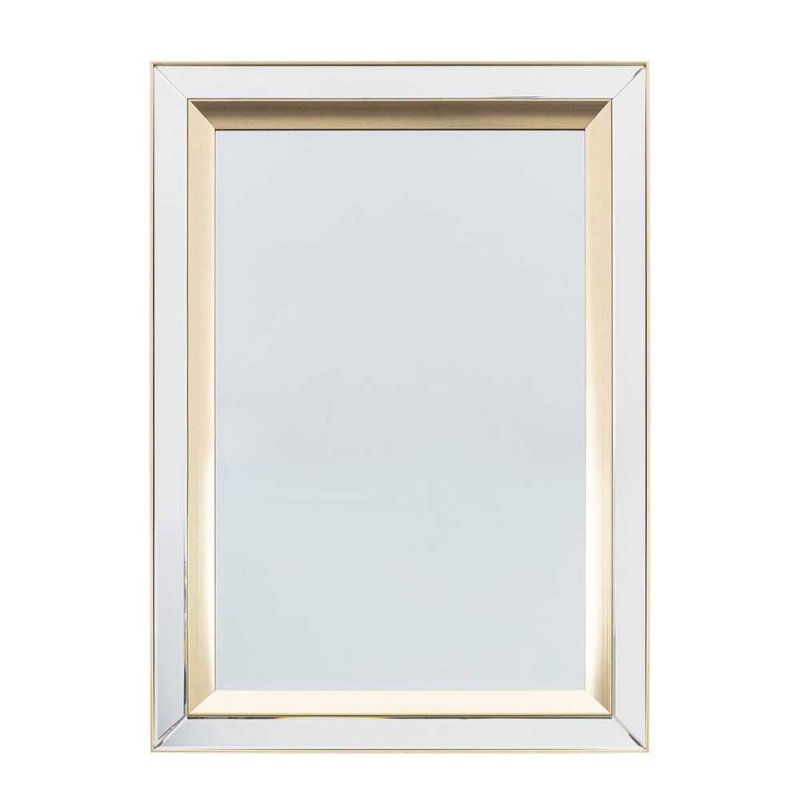 GALLERY Phantom Rectangular Wall Mirror Gold